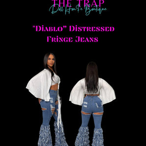 "Diablo" Distressed Jeans - The Trap Doll Hou$e Boutique"Diablo" Distressed Jeans
