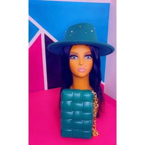 "Fedora & Pearls" Hat - The Trap Doll Hou$e Boutique"Fedora & Pearls" Hat