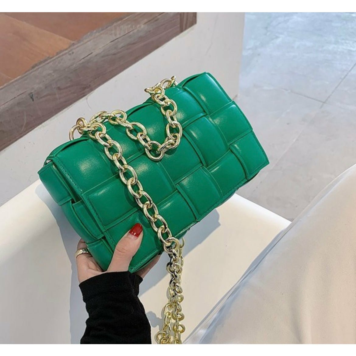 Quilted Chain Link Purse - The Trap Doll Hou$e Boutique