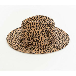 Spotted Leopard Fedora Hat - The Trap Doll Hou$e Boutique Spotted Leopard Fedora Hat